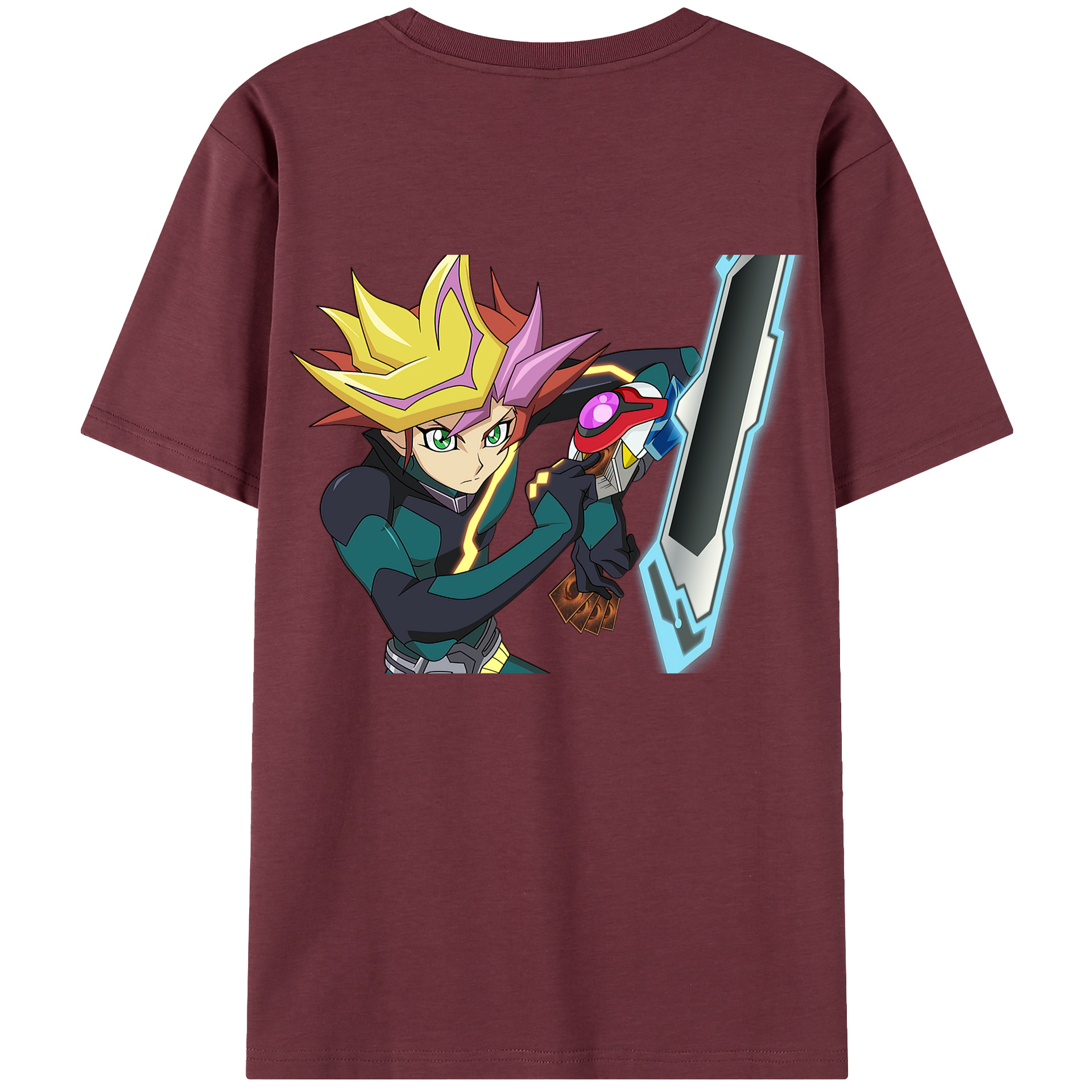 （画像用） 遊☆戯☆王 Yu-Gi-Oh! 綿100％半袖Tシャツ（背面プリント）